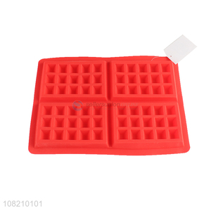 Hot selling food grade <em>silicone</em> waffle <em>mould</em> kitchen <em>cake</em> baking moulds