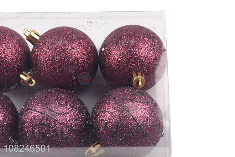 Good selling 6pieces hanging ornaments christmas ball wholesale