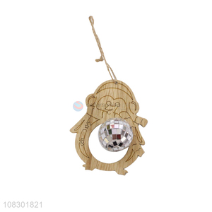 Yiwu wholesale cute wooden pendant Christmas party decoration