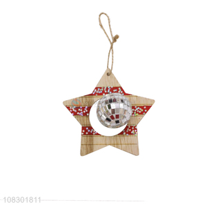 Best selling Christmas hanging wood ornaments party decorations