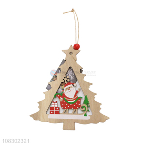 New arrival creative wooden pendant Christmas party pendant