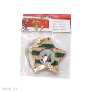 Best selling pentagram christmas pendant party hanging ornaments