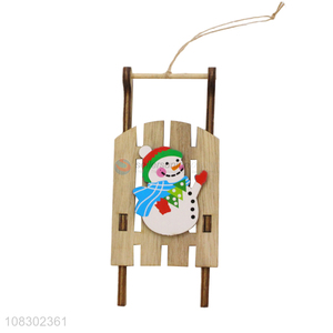 China supplier creative wooden hanging sign christmas party decor