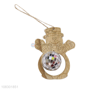 Hot products wooden pendant christmas party decoration for sale