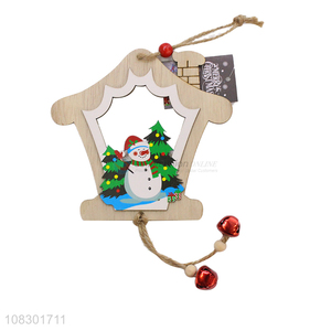 China market wooden ornament Christmas party hanging decoration