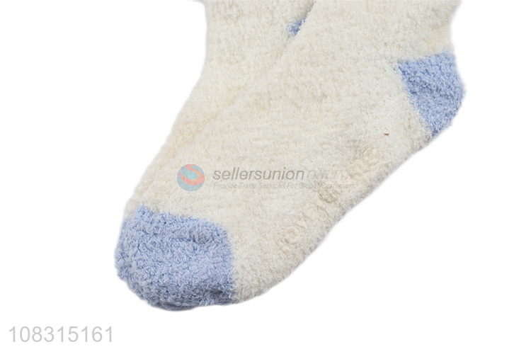 Yiwu market ladies fleece tube socks thickened thermal socks