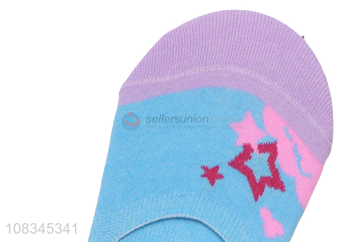 Factory Price Multicolor Polyester Socks Ladies Boat Socks