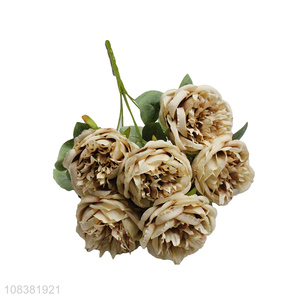 Factory wholesale 7heads garden decoration fake flower