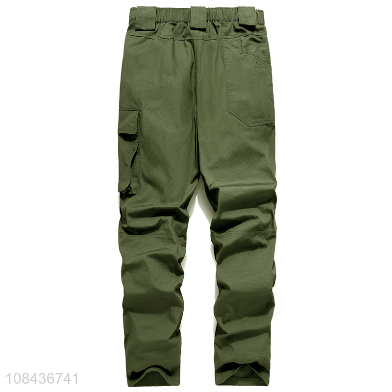 Popular design men's outdoor cargo pants tactical trousers with multi pockets