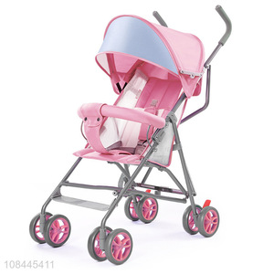 Factory direct sale pink summer shade baby stroller