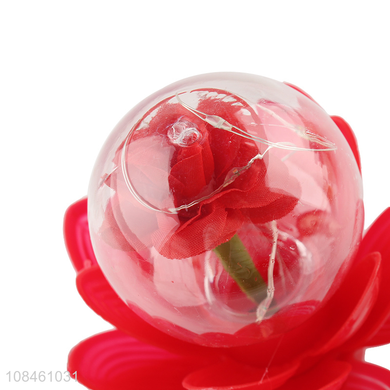 Factory supply flower shape glass cover table ornaments for decoration