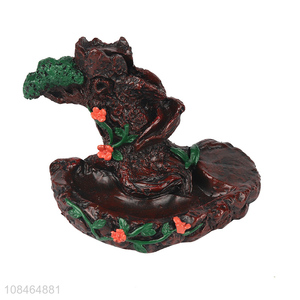 Hot selling waterfall monk backflow <em>incense</em> burner resin handicrafts