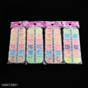 Factory price boxed nails sequins nails luminous patch