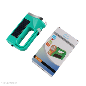 China supplier solar charging emergency <em>flashlight</em>