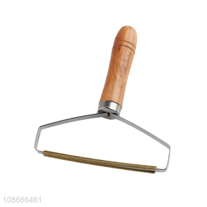 Good quality stainless steel copper wooden handle carpet <em>lint</em> remover