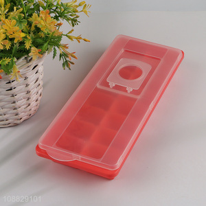 Online Wholesale 16-Cavity BPA Free Plastic Ice Cube Tray with Lid