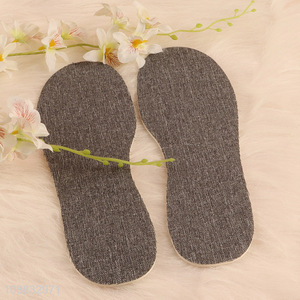 Good price breathable sweat absorbing linen sport shoe <em>insoles</em>