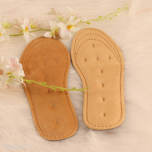 Factory price breathable sweat absorbing fleece felt <em>insoles</em>