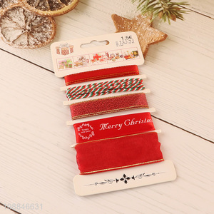 China supplier christmas gifts packaging <em>ribbon</em> polyester <em>ribbon</em>