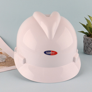 Factory price V-type safety <em>helmet</em> plastic hard hat for construction