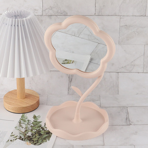 New product flower shaped adjustable high definition desktop <em>makeup</em> <em>mirror</em>