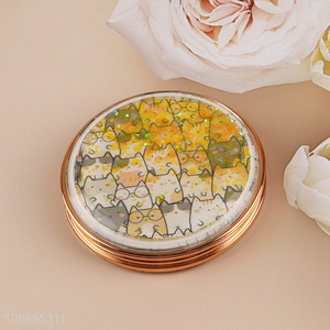 Best selling folding portable round <em>makeup</em> <em>mirror</em> pocket <em>mirror</em>