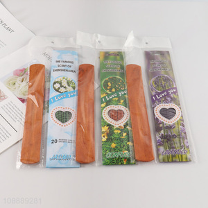 Factory Supply 20-Piece <em>Incense</em> Sticks Air Freshener with <em>Incense</em> Holder