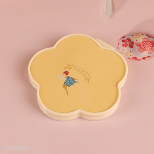 Hot Sale Flower Shape Folding <em>Makeup</em> <em>Mirror</em> Travel Pocket <em>Mirror</em>