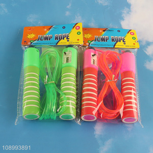 Yiwu market multicolor adjustable sports kids counting jump rope