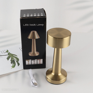 Hot Selling USB Rechargeable 3 Colors Stepless Dimmable Touch <em>Table</em> <em>Lamp</em>  for Bar Restaurant