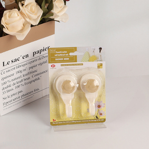 Hot selling 2pcs wall-mounted <em>hook</em> <em>plastic</em> sticky <em>hook</em> set