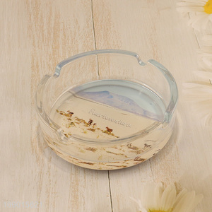 High Quality Round Glass <em>Ashtray</em> Ash Holder Case for Home Decoration