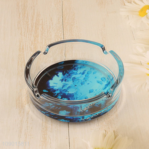 Wholesale Round Glass <em>Ashtray</em> for Home Office Tabletop Decoration
