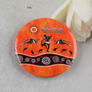 Factory price round Australia souvenir <em>metal</em> <em>crafts</em> chest badge for sale