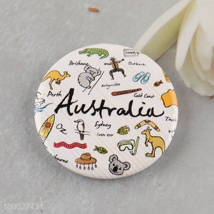 Top selling round Australia souvenir <em>metal</em> <em>crafts</em> chest badge for gifts