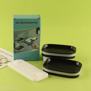 Online wholesale bathroom accessories wall-mounted plastic <em>soap</em> box for household