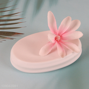 China Imports Oval Ceramic Bar <em>Soap</em> <em>Holder</em> for Kitchen Bathroom Counter