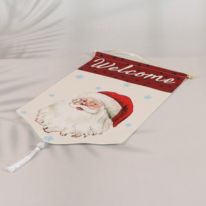 Best selling Santa Claus pattern courtyard <em>flag</em> hanging <em>flag</em> for Christmas decoration
