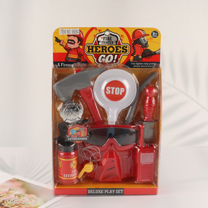 Wholesale <em>Firefighter</em> Gear Fireman Toys Fire Rescue Playset for Kids Toddlers