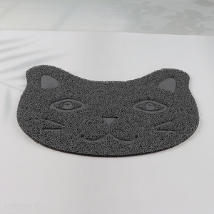 Top selling anti-slip cat shape <em>floor</em> cat litter <em>mat</em> for home