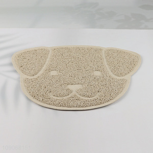 Top products puppy shape waterproof anti-slip pets feeding <em>mat</em> <em>floor</em> <em>mat</em>