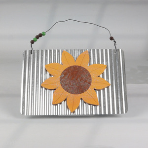 New arrival metal <em>crafts</em> sunflower wall hanging <em>decoration</em> for home