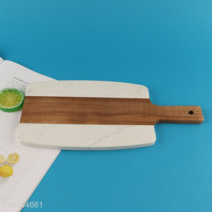 Wholesale Acacia Wood and Marble Cutting <em>Board</em> Non-Slip <em>Chopping</em> <em>Board</em>
