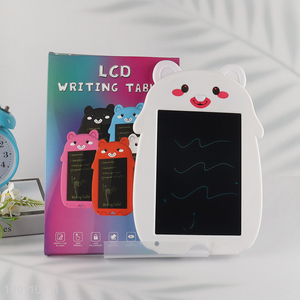 Online wholesale cartoon bear shape LCD writing tablet <em>painting</em> tablet for kids