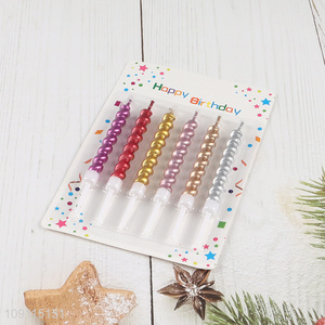 New Arrival 6 Pieces Spiral <em>Birthday</em> <em>Candles</em> for Cake or Cupcake Decoration