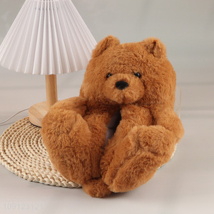 Hot Sale Women's Bear <em>Slippers</em> Winter Fuzzy <em>Slippers</em> Indoor House Shoes