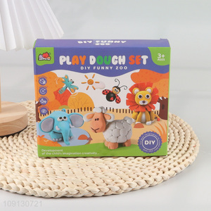 Good Quality DIY <em>Play</em> <em>Dough</em> Set Funny Zoo Themed Modeling Clay Set