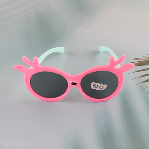 Best selling pink plastic girls kids <em>sunglasses</em> for outdoor