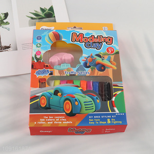 Top quality children diy <em>plasticine</em> toys play dough set modeling clay set