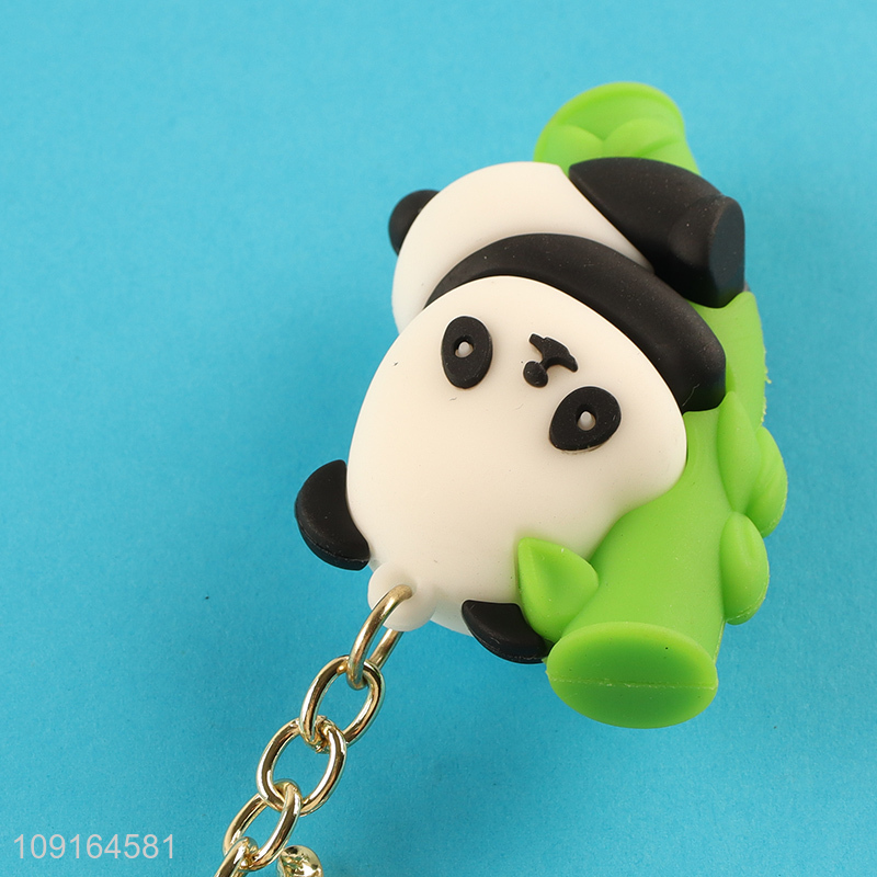 China factory cartoon panda pendant plastic keychain